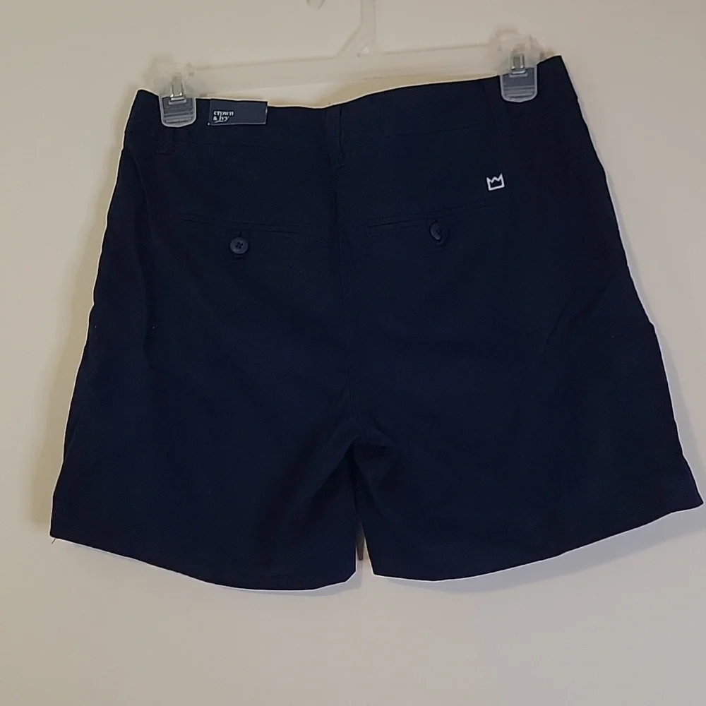 Crown & Ivy Navy Women's Shorts NWT - Picture 4 of 8